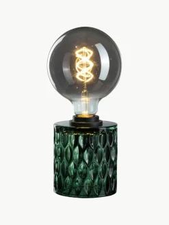 Kleine tafellamp Crystal Magic van groen glas