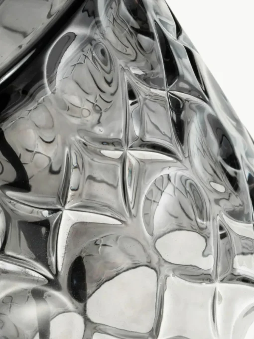 Kleine tafellamp Crystal Glow met glazen voet
