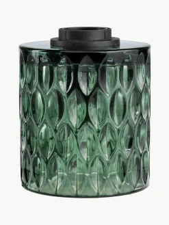 Kleine tafellamp Crystal Magic van groen glas