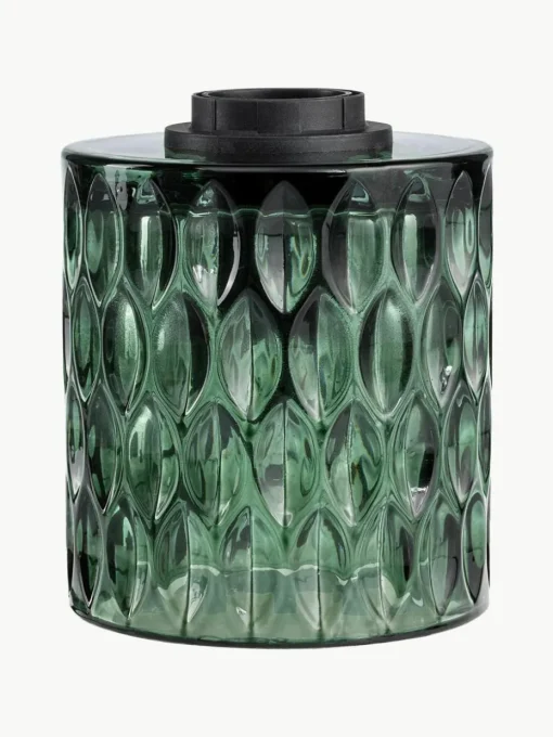 Kleine tafellamp Crystal Magic van groen glas