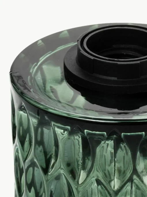 Kleine tafellamp Crystal Magic van groen glas