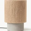Kleine tafellamp Galea van jute