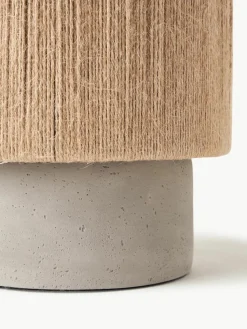 Kleine tafellamp Galea van jute