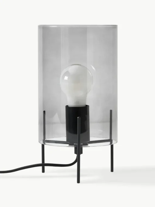 Kleine tafellamp Laurel van gekleurd glas