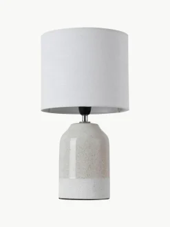Kleine tafellamp Sandy Glow van keramiek