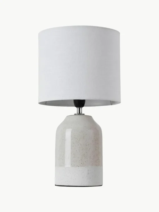 Kleine tafellamp Sandy Glow van keramiek