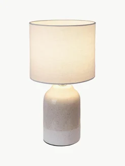 Kleine tafellamp Sandy Glow van keramiek