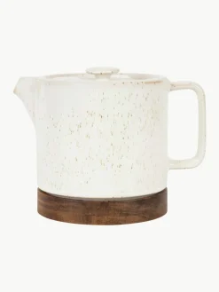 Kleine theepot Nordika met acaciahouten basis, 700 ml