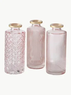 Kleine vazen Adore van glas, set van 3