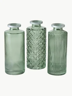 Kleine vazen Adore van glas, set van 3