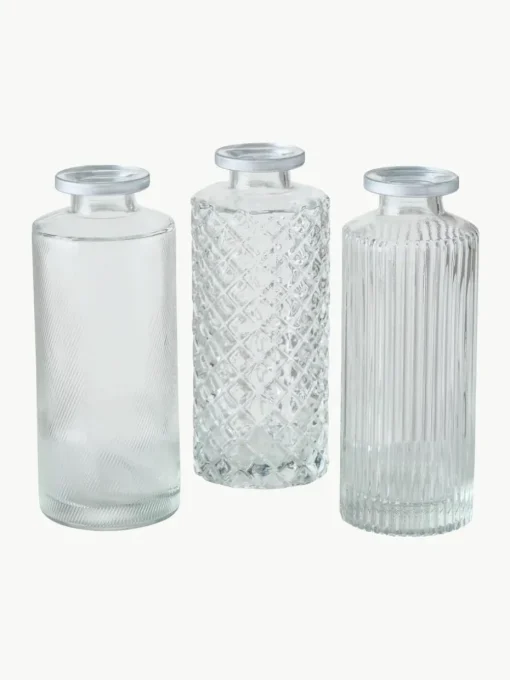 Kleine vazen Adore van glas, set van 3