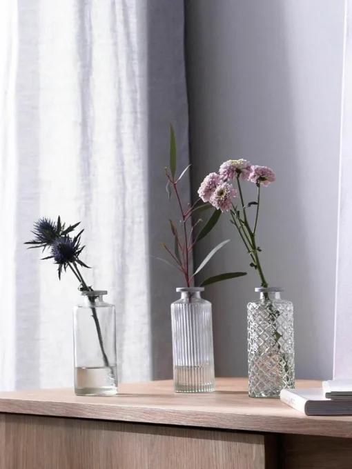 Kleine vazen Adore van glas, set van 3