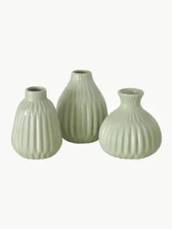 Kleine vazen Esko van porselein, set van 3