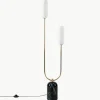 Kleine vloerlamp Curve met marmeren voet