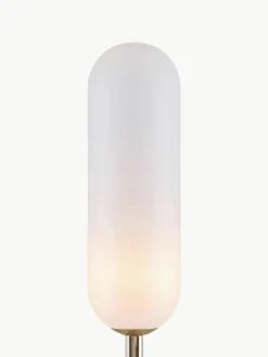 Kleine vloerlamp Curve met marmeren voet