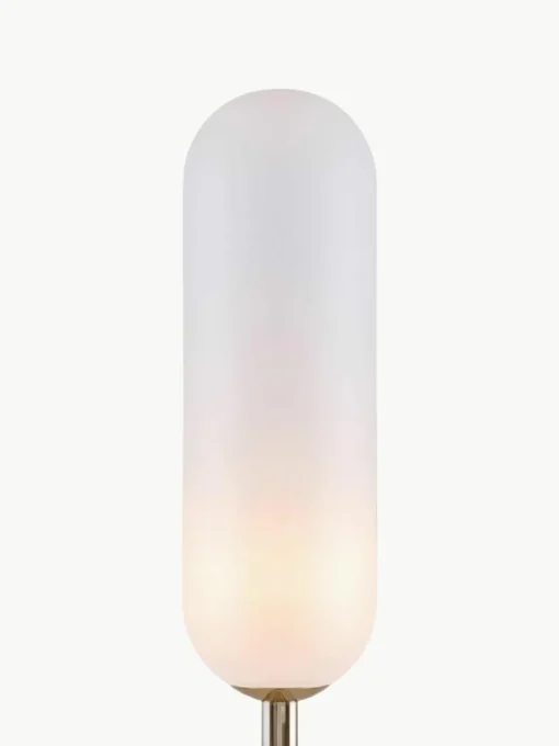 Kleine vloerlamp Curve met marmeren voet