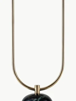 Kleine vloerlamp Curve met marmeren voet