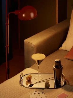 Kleine vloerlamp Funiculí met verstelbare lampenkap