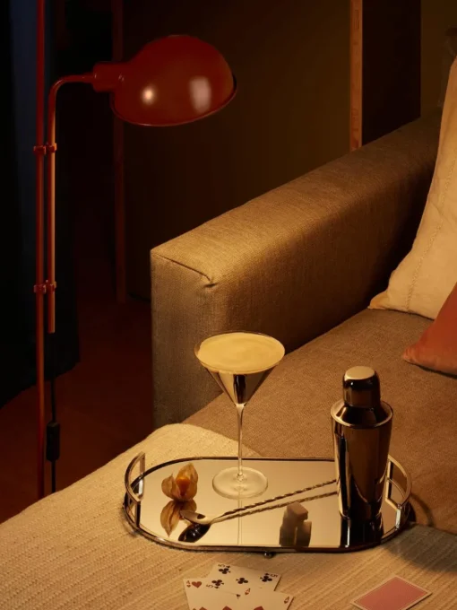 Kleine vloerlamp Funiculí met verstelbare lampenkap