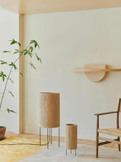 Kleine vloerlamp RO van jute