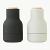 Kleine zout- en pepermolen Bottle Grinder met beukenhouten deksel, set van 2