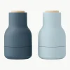 Kleine zout- en pepermolen Bottle Grinder met beukenhouten deksel, set van 2
