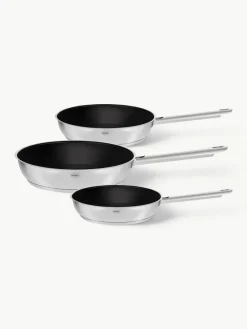Koekenpannen Elegance van roestvrij staal met antiaanbaklaag, set van 3