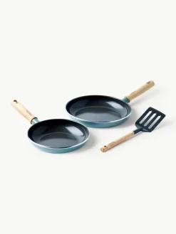 Koekenpannen Mayflower met pollepel, set van 3
