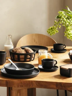 Koffiekopjes Nordic Kitchen met schoteltjes, 4 stuks