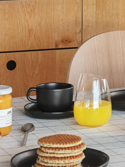 Koffiekopjes Nordic Kitchen met schoteltjes, 4 stuks