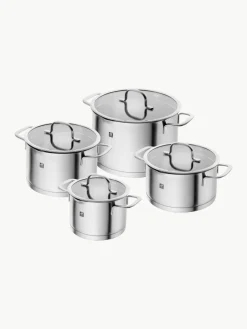 Kookpanenn TrueFlow van edelstaal, set van 4
