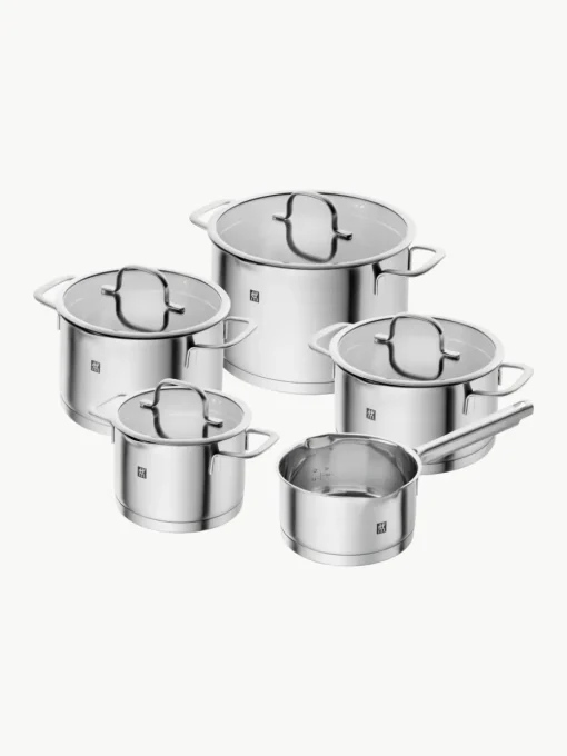 Kookpannen TrueFlow van edelstaal, set van 5