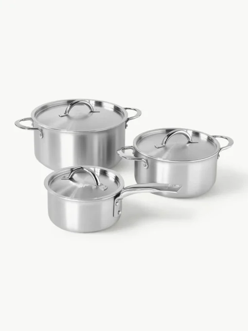Kookpotten Alchimy van edelstaal, set van 3