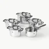 Kookpotten Bellasera van roestvrij staal, set van 5