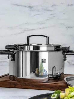 Kookpotten Bellasera van roestvrij staal, set van 5