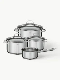 Kookpotten Elegance van RVS, set van 4
