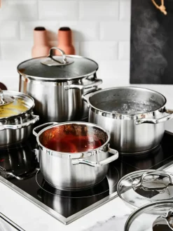 Kookpotten Elegance van RVS, set van 4