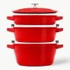Kookpotten La Cocotte uit gietijzer, set van 3