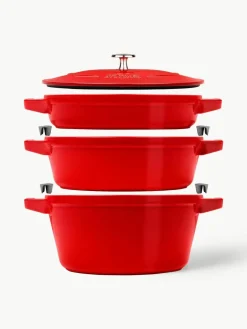 Kookpotten La Cocotte uit gietijzer, set van 3