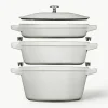 Kookpotten La Cocotte uit gietijzer, set van 3