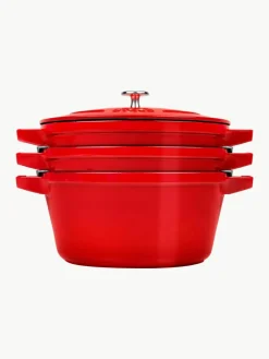 Kookpotten La Cocotte uit gietijzer, set van 3