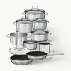 Kookpottenset Elegance van RVS, set van 10