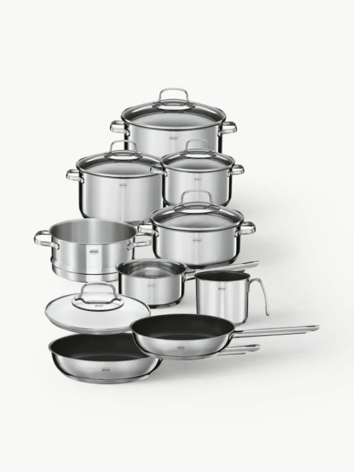 Kookpottenset Elegance van RVS, set van 10
