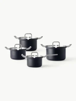 Kookset Q-Linair van RVS, 4-delig