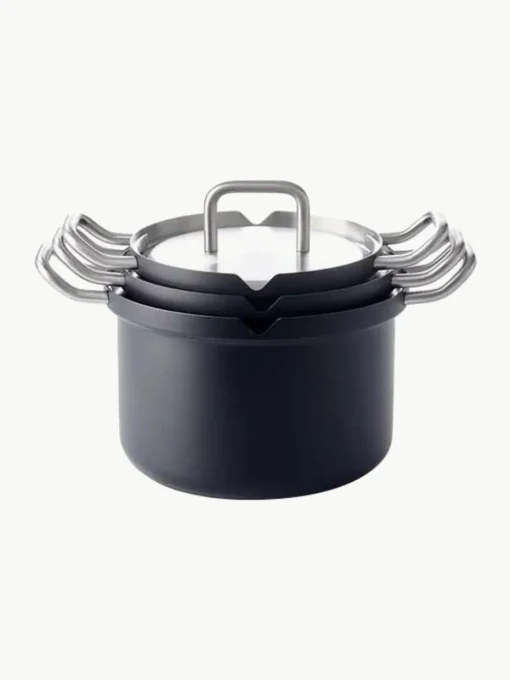 Kookset Q-Linair van RVS, 4-delig