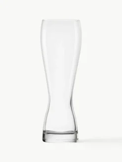 Kristallen bierglazen Grandezza, 6 stuks
