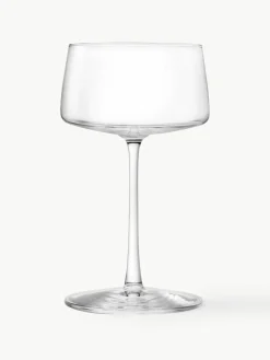 Kristallen champagneglazen Power, 6 stuks