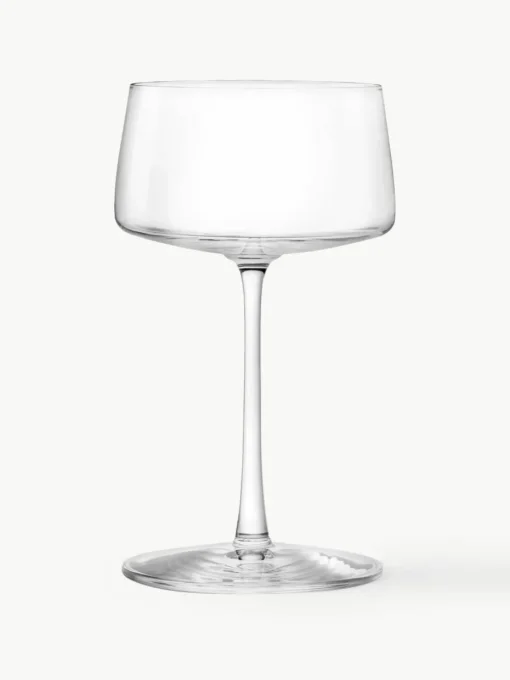 Kristallen champagneglazen Power, 6 stuks