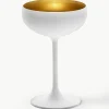 Kristallen champagneglazen Elements, 6 stuks