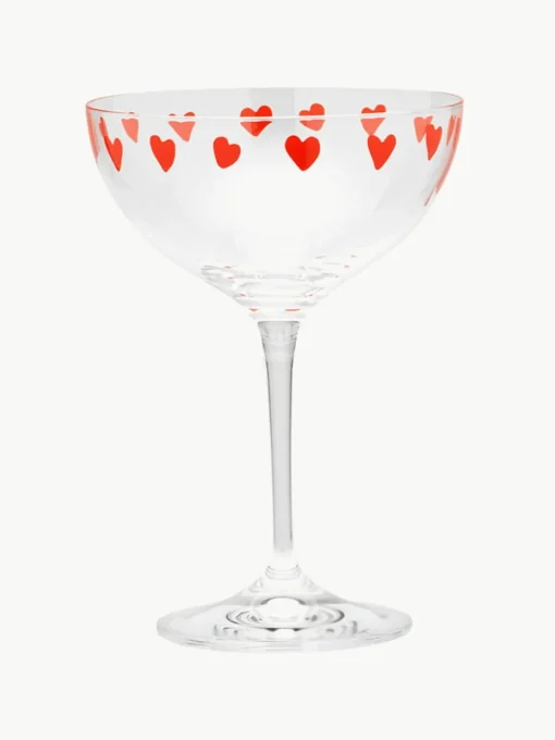 Kristallen champagneglazen Classic Love, 2 stuks